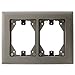 Hubbell Wiring Systems PFBRFGY2 Plastic 2-Gang Flush Rectangular Non-Metallic Carpet Flange, 8-1/8