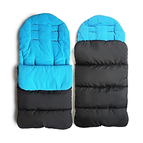 WIKEA Sac de couchage universel 3 en 1 pour poussette - Imperméable - Coupe-vent - Résistant au froid - Amovible