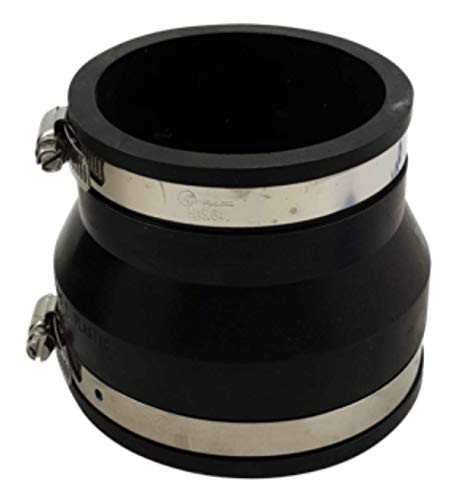 Air Aqua Flexible Gummireduzierung, Reduziermuffe, Rohrverbinder für PVC-Rohr, Flexible Muffe, Gummimuffe, Reduzierung, Manschette, Pool Verbindung, Reduzierstück (110 x 90 mm)