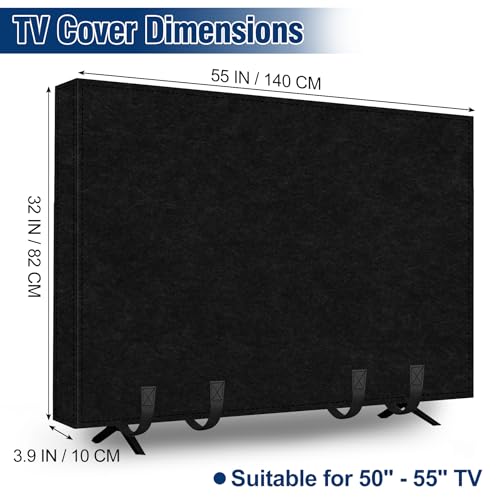 Builimeer 50"–55" TV Moving Cover, Thick Felt Dust Anti-Scratch by Builimeer - Used condition - Image 2