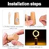 Desidiya® Bottle Lights with Cork, Mini Copper Wire, 24 LED Battery Operated String Decorative 200cm Fairy Light DIY Festive Decor for Diwali Wedding Party Decoration - Pack of 2 (Warm White) #4