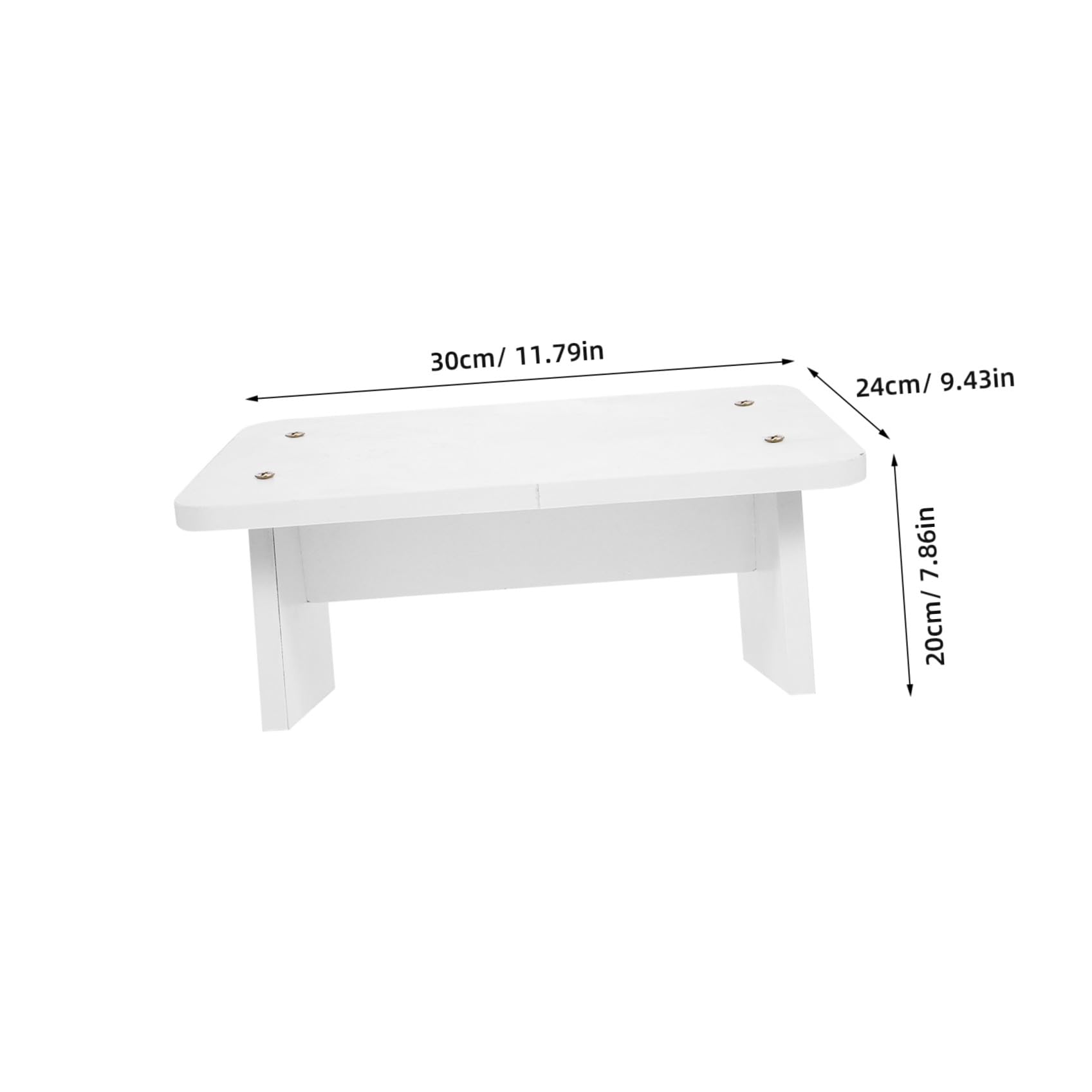 CALLARON Tapis Repose-Pieds de Bureau 30 Cm Incliné Couleur Blanc Chaud, Marchepied Ergonomique en Matériau Solide, Accessoire sous Table pour Bureau et Maison