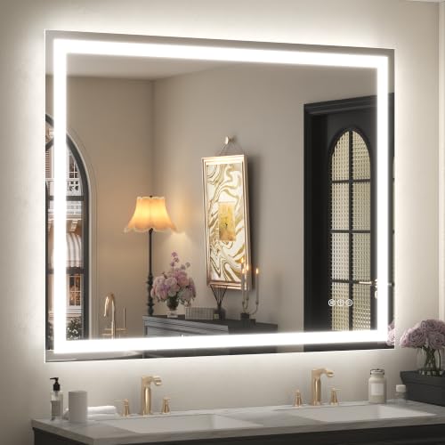 Image of 48x40 Inch LED Bathroom Mirror