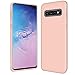 Produktbild Conie® Basic Backcove Hülle für Samsung Galaxy S10 Plus, [ Microfaser Innenfutter ] Schutzhülle sturzsichere Hülle aus TPU Anti Fingerprint Rückschale, Galaxy S10 Plus Case Rosa