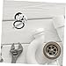 WHAMVOX 2 Sets Hot and Cold Faucet Accessories Sink Faucet Tap Fixing Tool Tap Faucet Fixing Fitting Kit Sink Tap Washers Faucet Fixing Fittings Kitchen Tap Washers Silver Stainless Steel