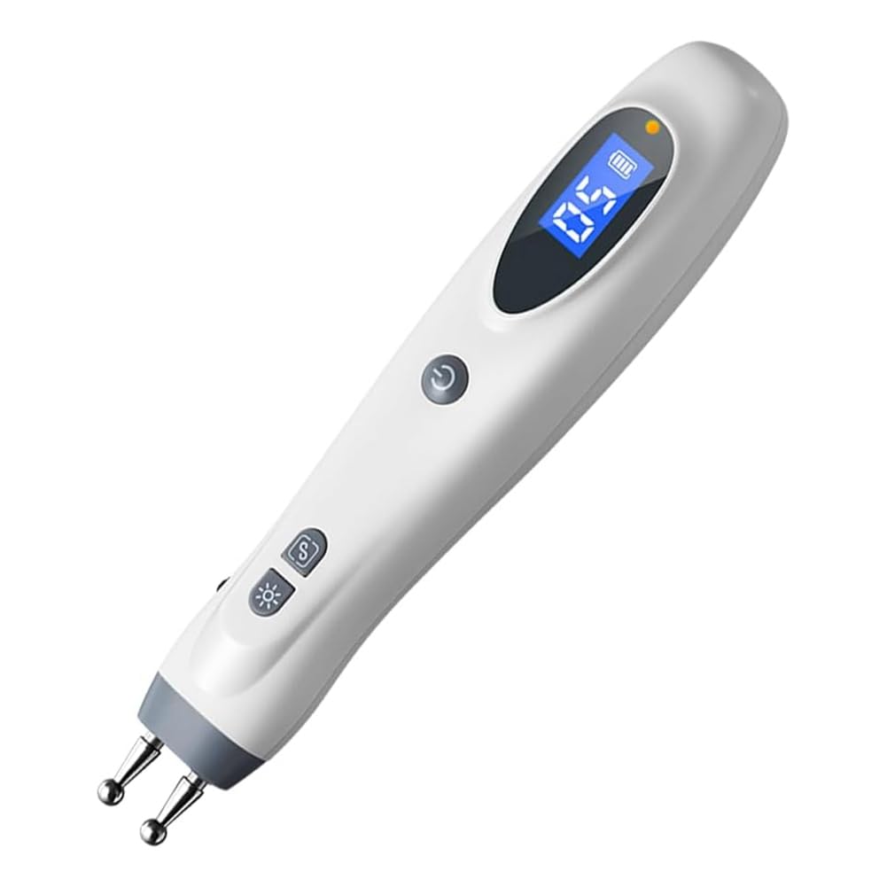 Stylo D'Acupuncture Électronique pour Soulagement de la Douleur, Appareil de Thérapie par Impulsion, Outil de Point D'Acupression Électrique des Méridiens.