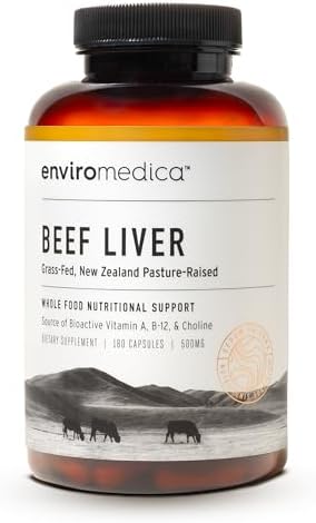 Enviromedica Grass Fed Beef Liver Capsules - Freeze Dried Liver S...