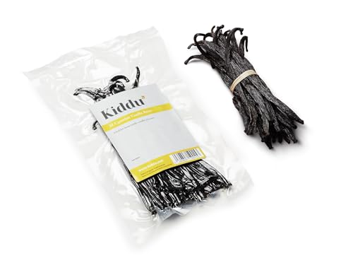 25 Grade B Vanilla Beans - Whole Vanilla beans, ideal for making vanilla extract, 5-7" inches