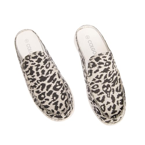 Image of Colgo Womens Mules Shoes, Comfortable Slip on Canvas Shoes for Women