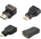 HDMI Cable Coupler Gold plated HDMI Cable Connector hdmi cable adapter 1.4V Supports 3D & 4K Resolution (4pack suit)