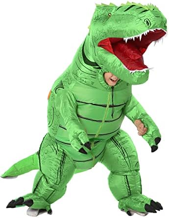 FUNNY COSTUMES T-Rex Dinosaur Costume Child Size 4-6 (Green)
