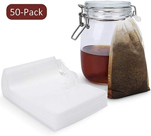 Cold Brew Coffee Filter, Merssyria Iced Coffee Maker Fine Mesh Single Serve Filter Bags Disposable for Concentrate, Iced Coffee, French Press (L)