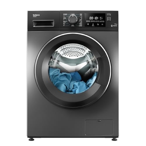 Cecotec Lavadora 10 Kg Carga Frontal Bolero DressCode 10200 Inverter Steel. 1500 rpm, 1900 W, Motor Inverter Plus, 16 Programas, Esterilización, MyFav, DelayStart