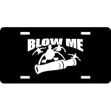 URCustomPro Blow Me Hunting Duck Novelty Front License Plate Cover 4 Holes Decorative Vanity Car Tag...