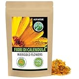 alpi nature calendula tisana 125g, fiori di calendula essiccati interi, tè sfuso ai fiori essiccati