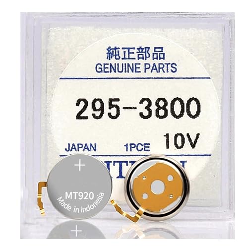 SONXIAVIVO 295-38 (295-3800) Battery, Compatible with Capacitor MT920 for Eco Drive Watches Battery 10V C601, C605, C615 295-3800?1pcs?