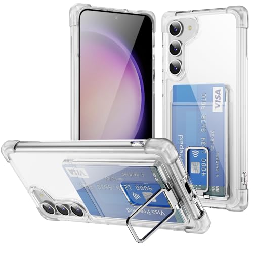 Coque Samsung S24 Plus avec anneau support et fente carte pour une protection antichoc