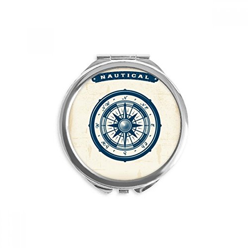 Miroir portable boussole militaire de l'armée océan multicolore rond
