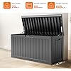Amazon.com : 80 Gallon Resin Deck Box, Lockable Patio Outdoor Storage ...