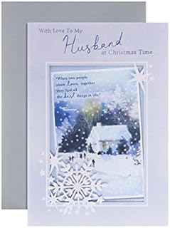 Hallmark Christmas Card For Husband - Traditional Design with Heartfelt Verse, 25543237, Multicoloured