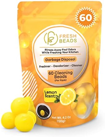 60-Count Sink Garbage Disposal Cleaner, Freshener & Deodorizer Lemon Scent Capsules