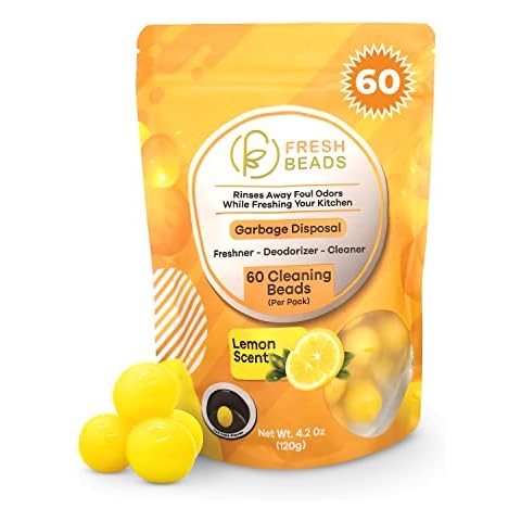 Highlandy 60-Count Sink Garbage Disposal and Drain Cleaner Pods, Freshener & Deodorizer Lemon Scent Capsules Cover