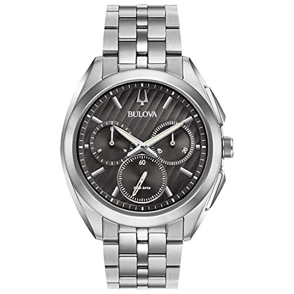 Bulova Herrkronograf kvarts klocka med rostfritt stål armband 96A186