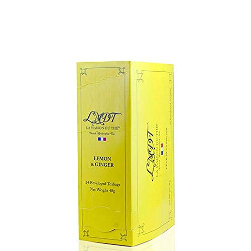LMDT Lemon & Ginger Enveloped Teabags, 24 Count