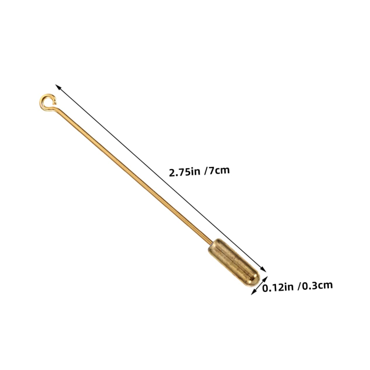 OSALADI 30Pcs Copper Brooch Pins Long Needle with Stopper Versatile Jewelry Stick Pins for Weddings Events and Everyday Wear Durable Easy to Carry