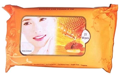 Non-Woven Facial Wet Wipes Multipurpose Thick & Soft Tissue Paper for Women and Girls-25 Wipes-image-28