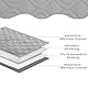 Amarrirose wasserdichte Hundedecke - Robuste Hundematte,75 * 175cm Outdoor hundematte maschinenwaschbar,Wendedecke hundedecke für unterwegs,Hunde & Katzen geeignet Grau + Dunkelgrau