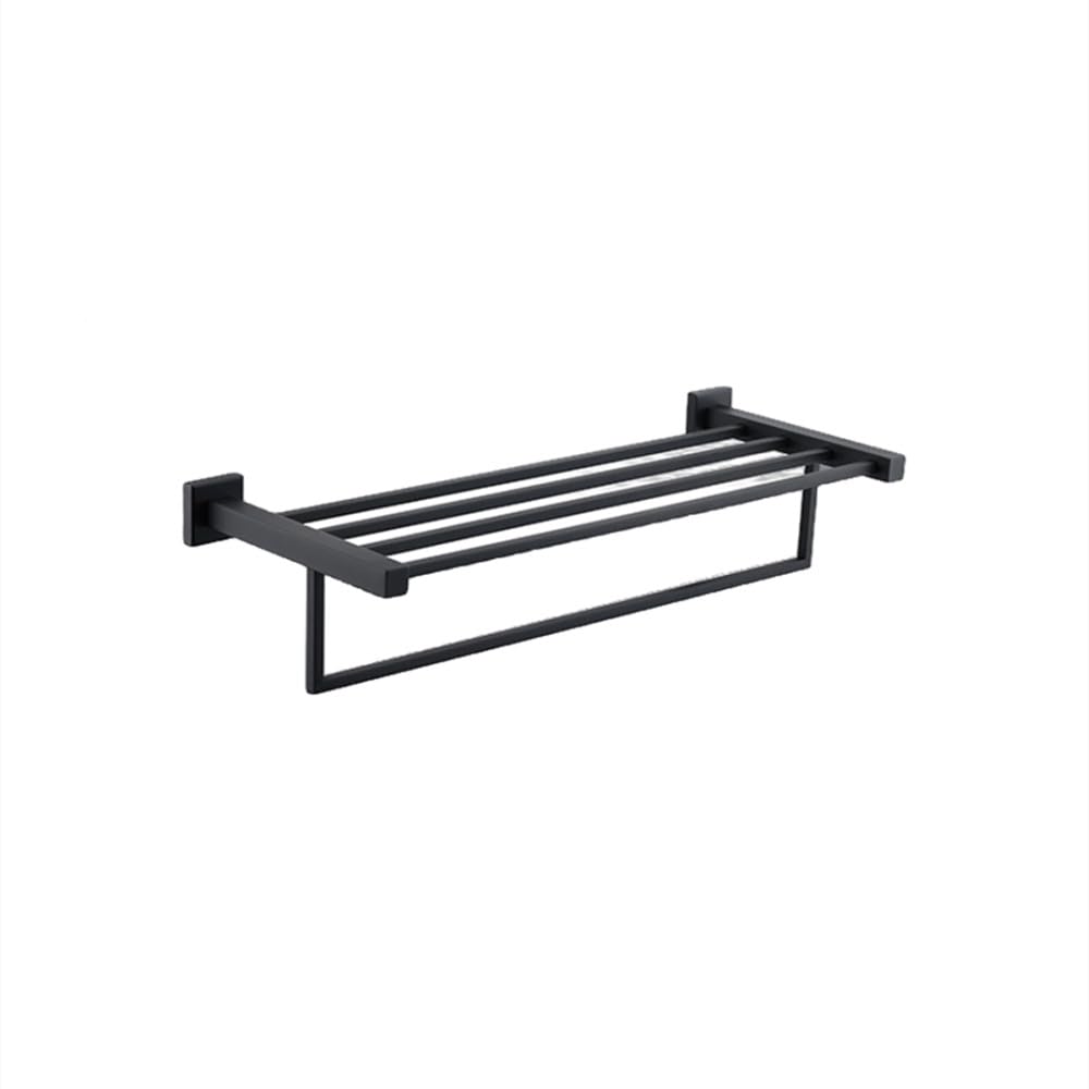 Porte-serviettes double mat et porte-gobelet pour optimiser une salle de bain