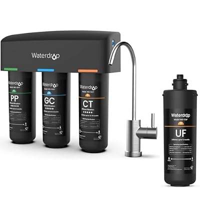 Waterdrop TSB and 10UF Under Sink Water Filter, Replacement for Waterdrop TSA-UF 3-Stage Ultra-Filtration Under Sink Water Filter System, 1 Pack-Bundle