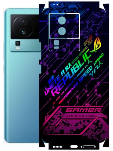 Image of AtOdds - Full Body Back Screen Guard Protector Film - Lamination Wrap Skin Sticker Compatible with IQOO NEO 7 PRO (5G) | Scratchproof Matte Finish (Gamer)