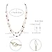 Flyonce 2 Layer Beaded Long Necklace for Women, Boho Strand Beads Pink Statement Collar Necklaces Fashion Trendy Summer Jewelry for Beach Pool Party