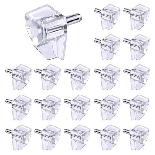 5mm Shelf Support Pegs 20 Pcs Support Cabinet Shelf Pins for Furniture