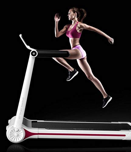 Image of Mini Noise Reduction Motorised Treadmill Foldable Portable Electric Running Machine Walking Equipment with Pulley for Home Gym