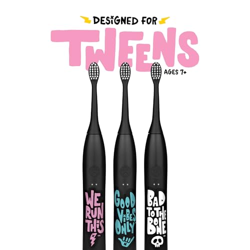 Image of Made by Dentists Sonic X Electric Toothbrush - Rechargeable Kids Sonic Toothbrush, 8X Plaque Removal, 2 Speed Modes, 2-Minute Timer, 6 Brush Heads Included, We Run This Edition