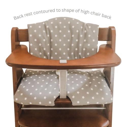 Image of Highchair Cushion for Hauck Alpha Plus Wooden highchair - Easy to fit - Fully Wipe Clean highchair pad