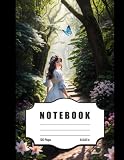 Notebook: Lined Notebook Journal, Ball Jointed Doll - Enchanted Forest, Size 8.5x11 Inchs, 120 Pages