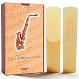 Lot de 10 anches de saxophone alto - Épaisseur : 2,5 - Épaisseur : 2,5 - Anches profession...