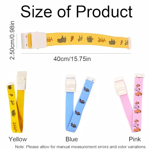 SEIWEI 1 / 3Pcs Schleife Tourniquet, gelb/blau/rosa Tourniquet Schnellspanner für Krankenschwestern, Ärzte und Phlebotomisten