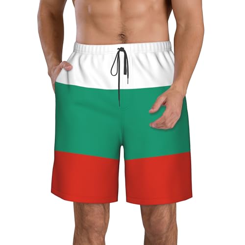 CUTEDWARF Bulgarian Flag Men's Swim Trunks Beach Swimwear Beach Shorts Summer Board Shorts3
