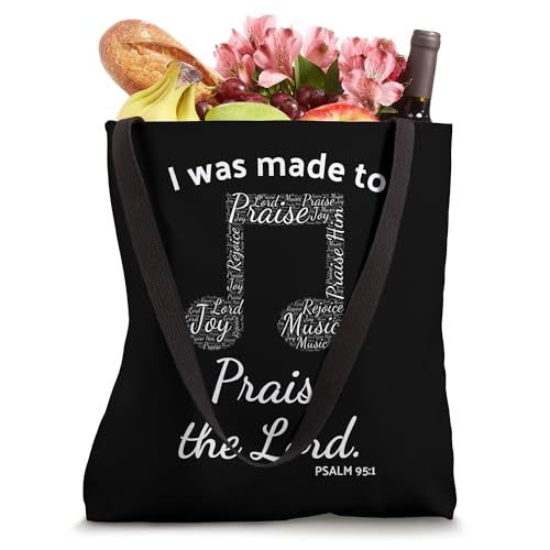 Bolsa Tote I Was Made to Praise The Lord miniatura 4