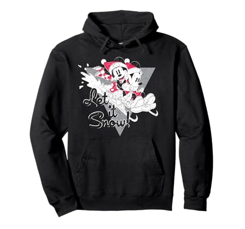 Mickey et Minnie Let It Snow Pullover Hoodie sweat à capuche hiver femme homme