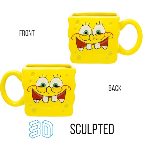 Taza de cerámica 3D de Bob Esponja 20 onzas miniatura 2