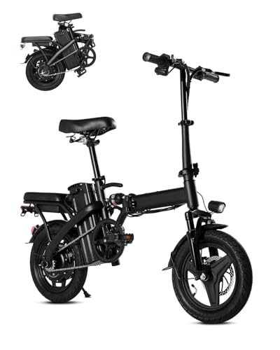APYEAR Electric Bike for Adults,EBike,20 Mph,26 Miles Range(PAS),400W Motor & 48V 12Ah Removable Battery,14