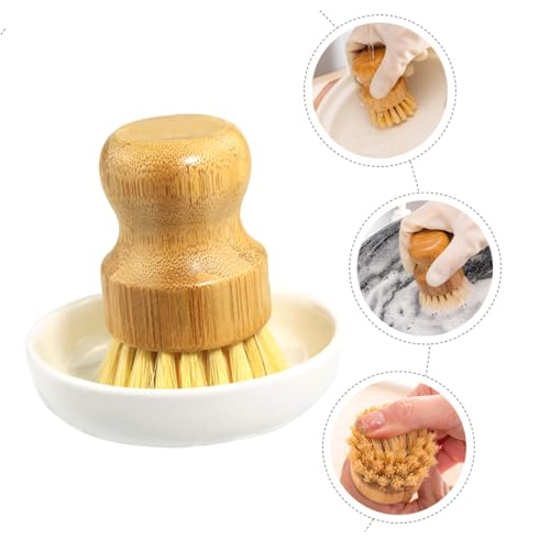 Brosses à pot en poils Healvian : 2 ensembles de vaisselle - 4