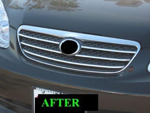 Miniatura 4 de Compatible con kit de parrilla cromada Toyota Corola 2005-2008 2006 2007 05 06 07 08 S CE LE XRS