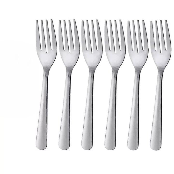 For 6 Salad For Stainless Steel Utensils Mirror Polished Silverware Flatware